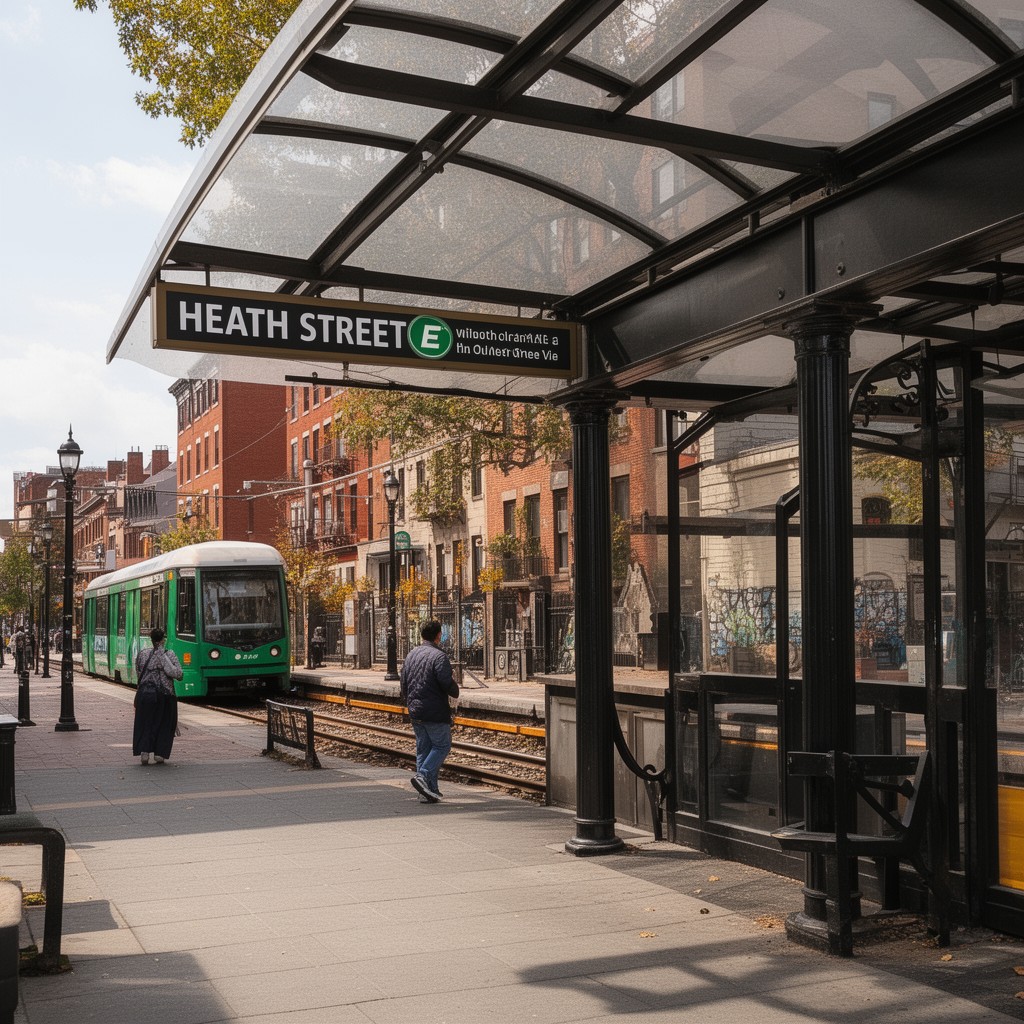 AI-generated illustration of Heath Street station