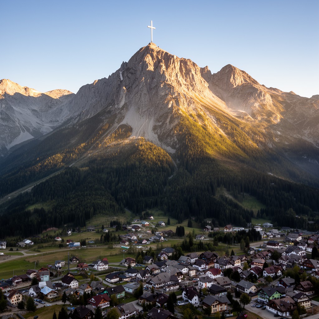 AI-generated illustration of Giewont
