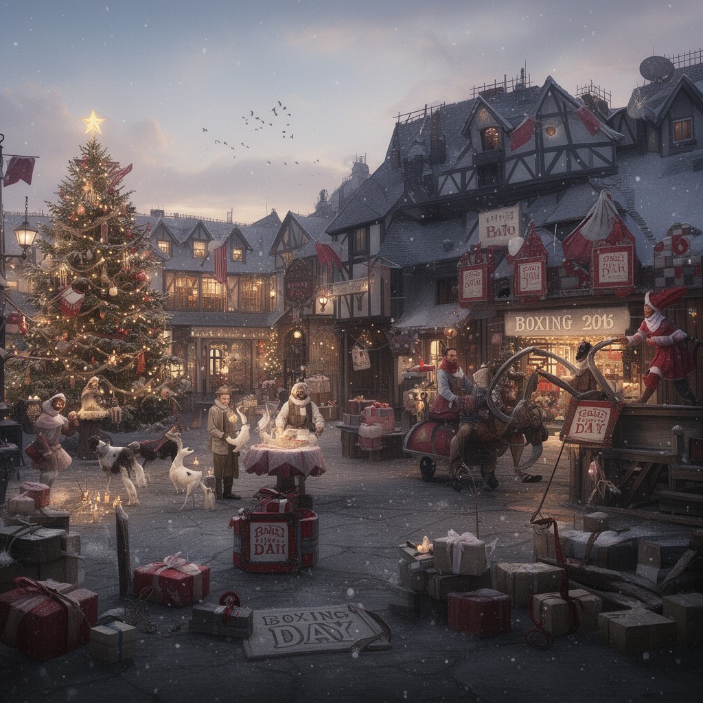 AI-generated illustration of Boxing Day