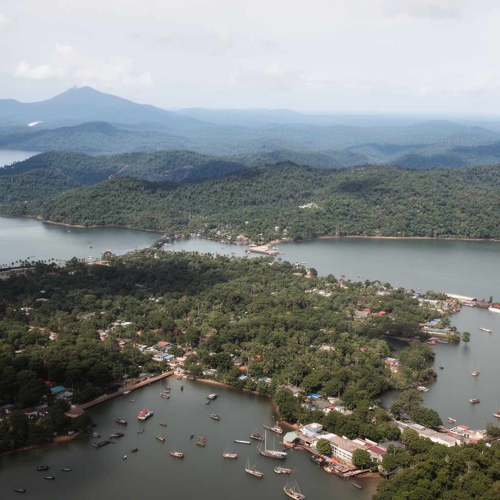 AI-generated illustration of North and Middle Andaman district