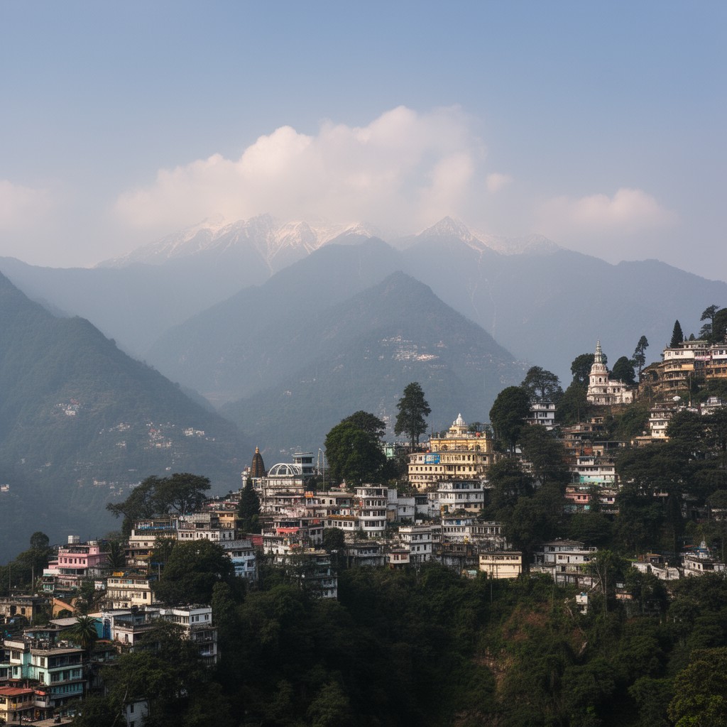 AI-generated illustration of Mussoorie