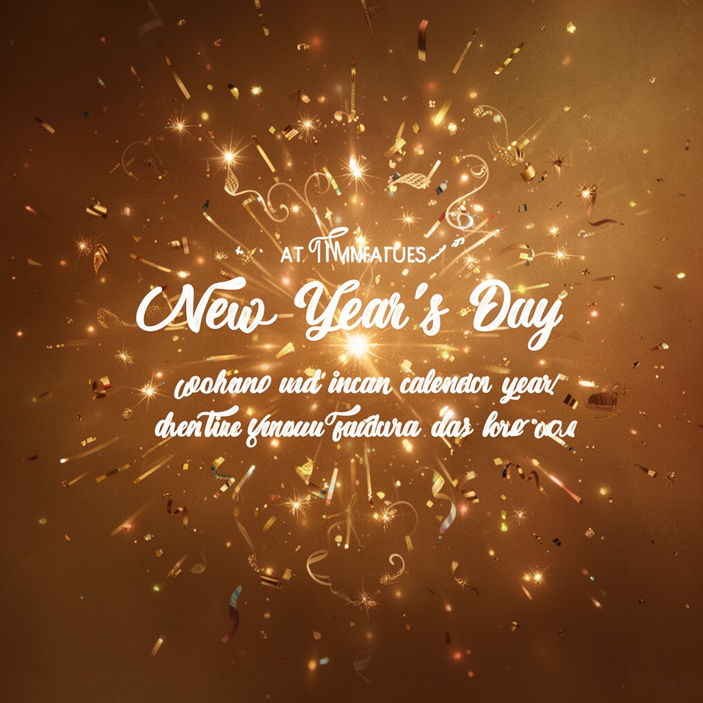 AI-generated illustration of New Year’s Day