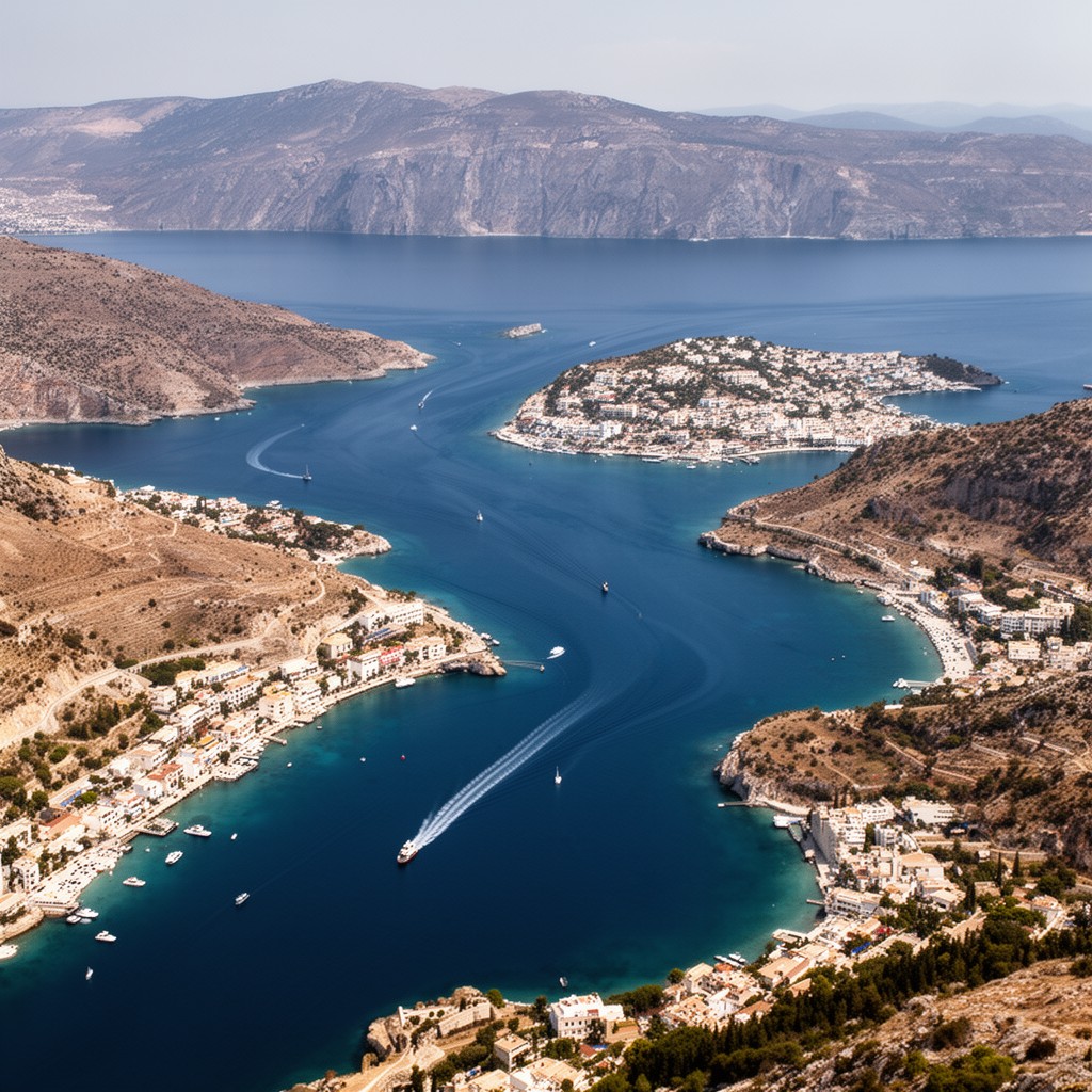 AI-generated illustration of Strait of Kythira