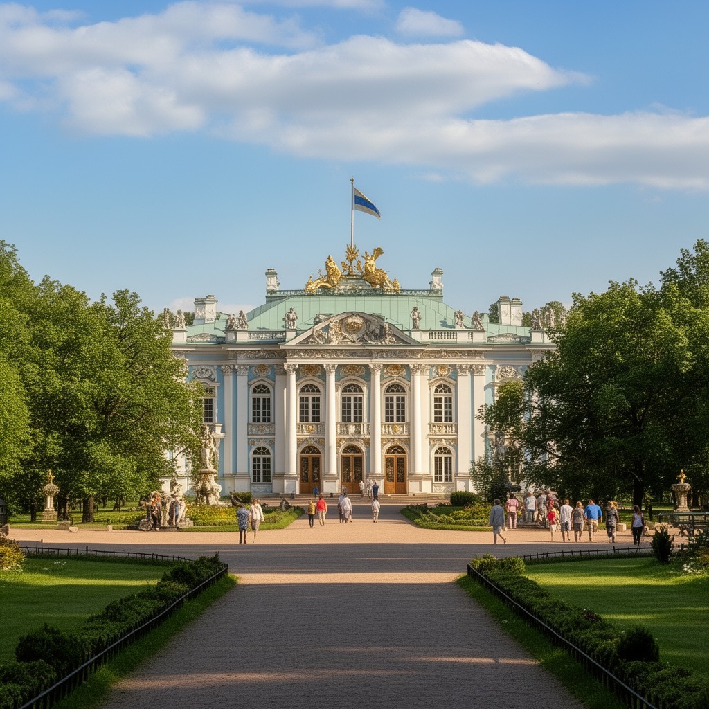 AI-generated illustration of Tsarskoye Selo State Museum of Fine Arts and Historic Monuments