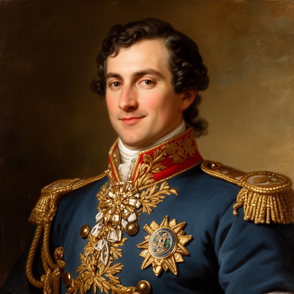 AI-generated illustration of Manuel Godoy