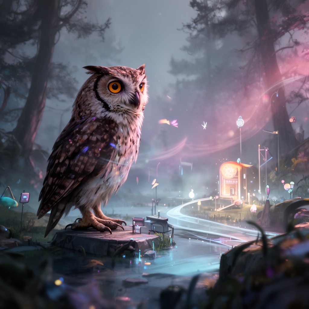 AI-generated illustration of Owl City