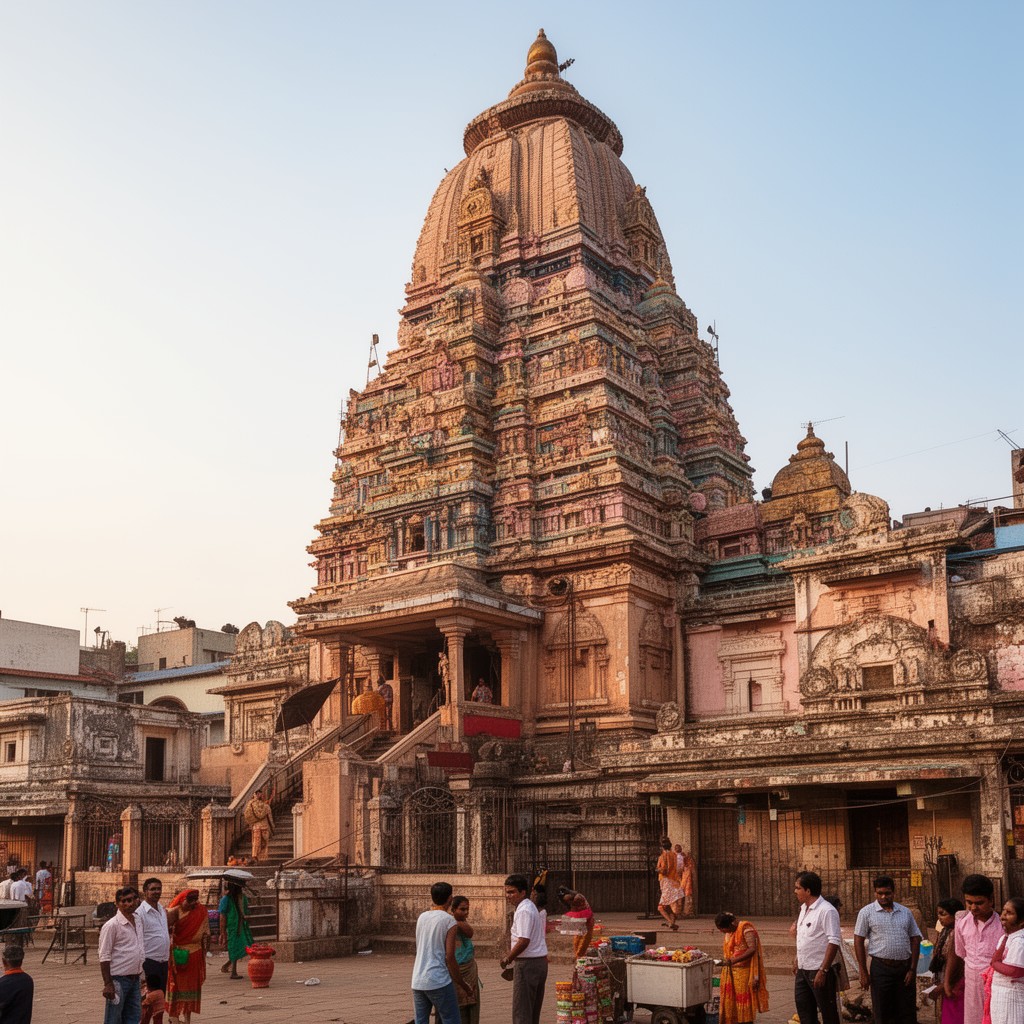 AI-generated illustration of Kapaleeshwarar Temple
