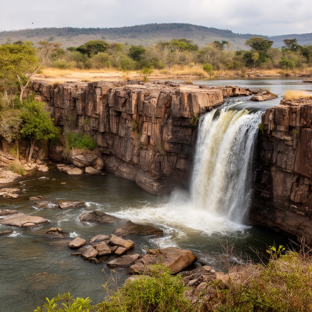 AI-generated illustration of Chavuma Falls