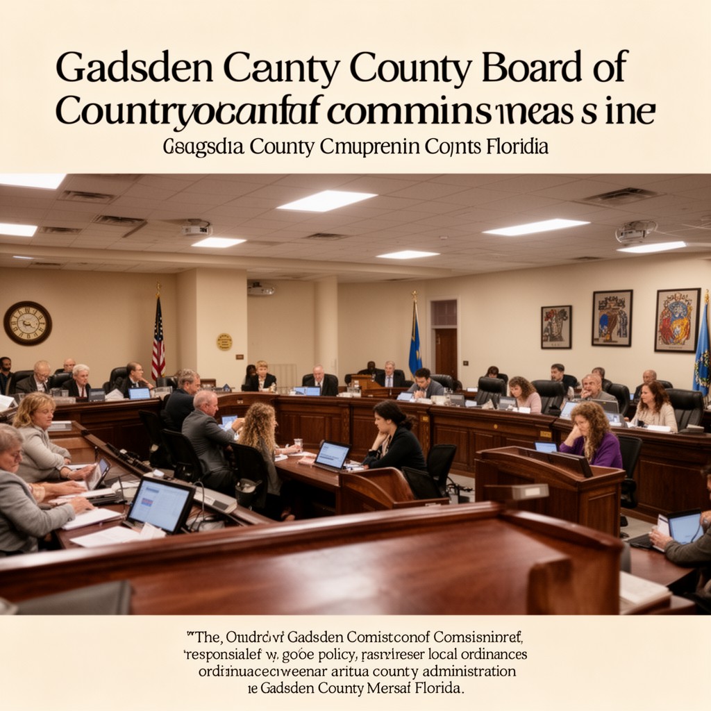 AI-generated illustration of Gadsden County Board of County Commissioners
