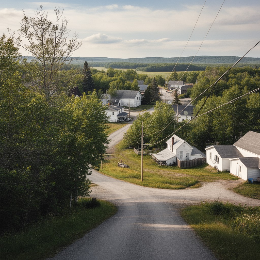 AI-generated illustration of Reed Plantation, Maine