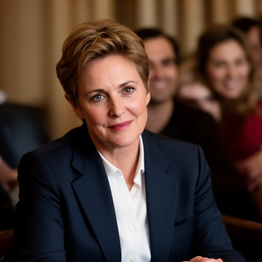 AI-generated illustration of Kerry Kennedy