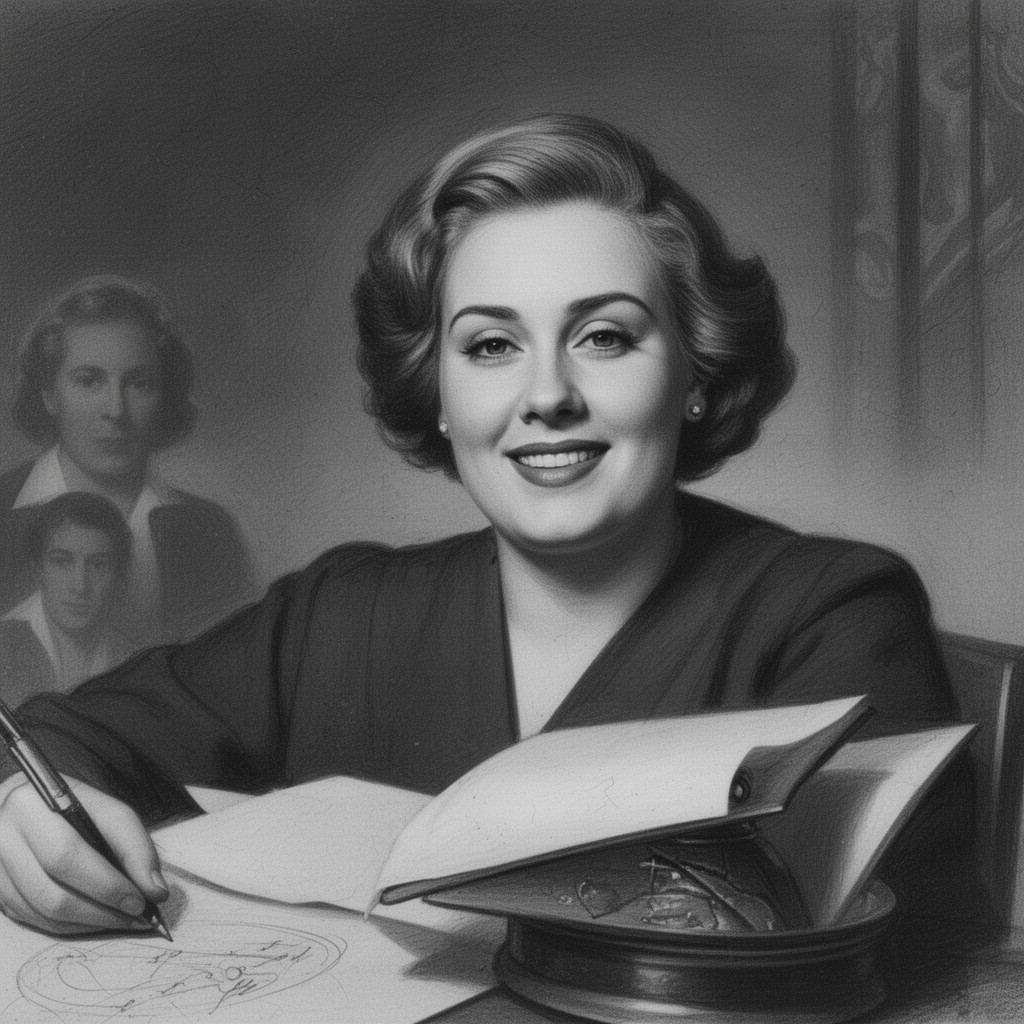 AI-generated illustration of Adele Sherbert