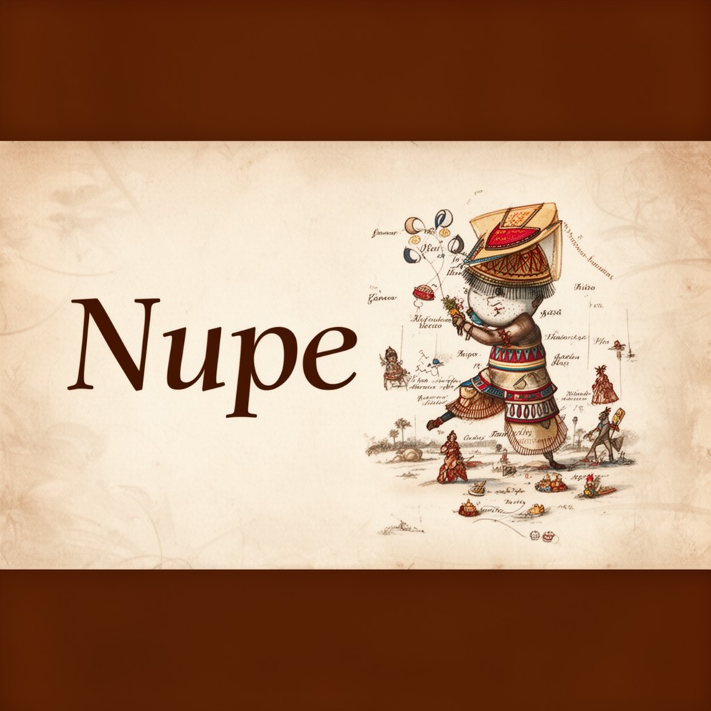 AI-generated illustration of Nupe language