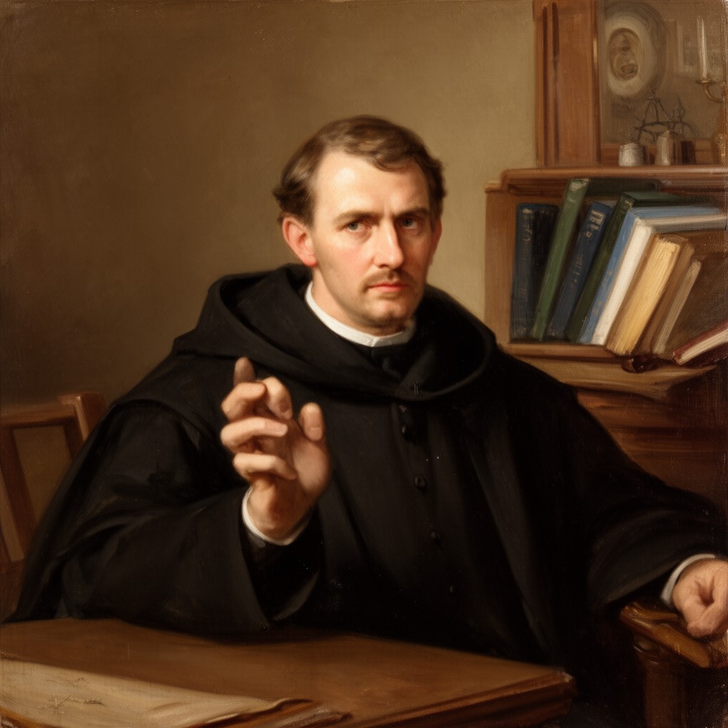 AI-generated illustration of R. Luke Concanen