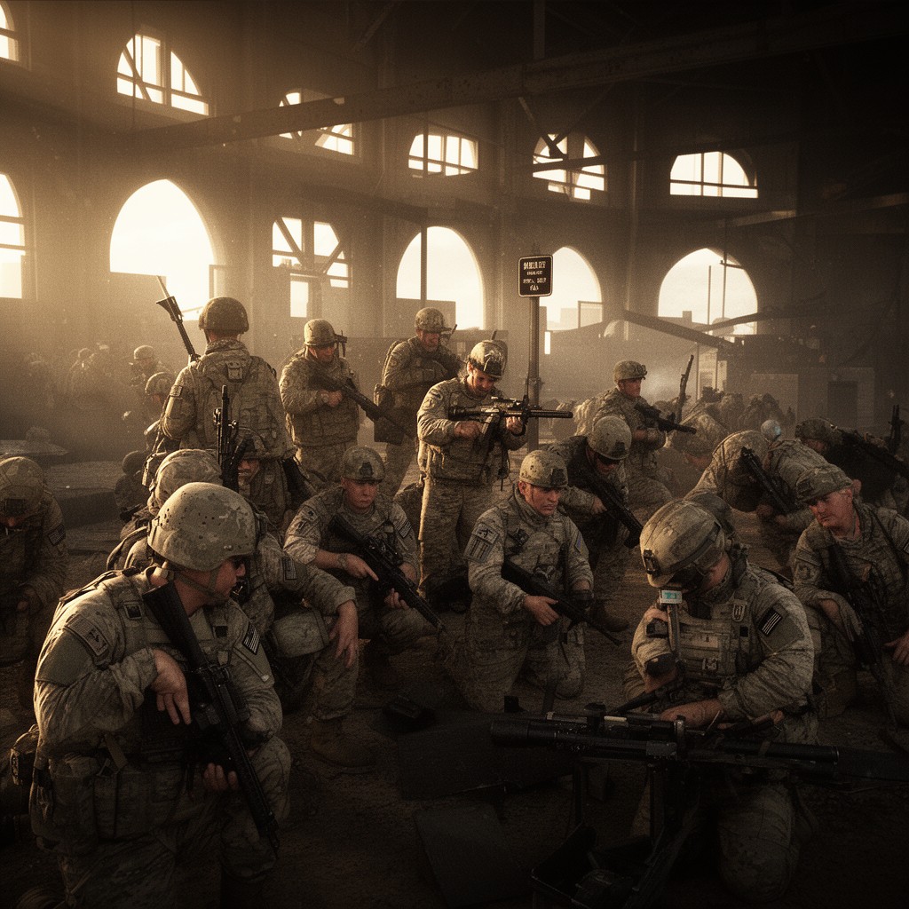 AI-generated illustration of Marine Raider Regiment