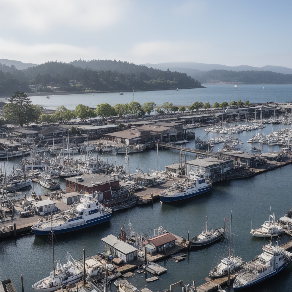 AI-generated illustration of Port of Newport
