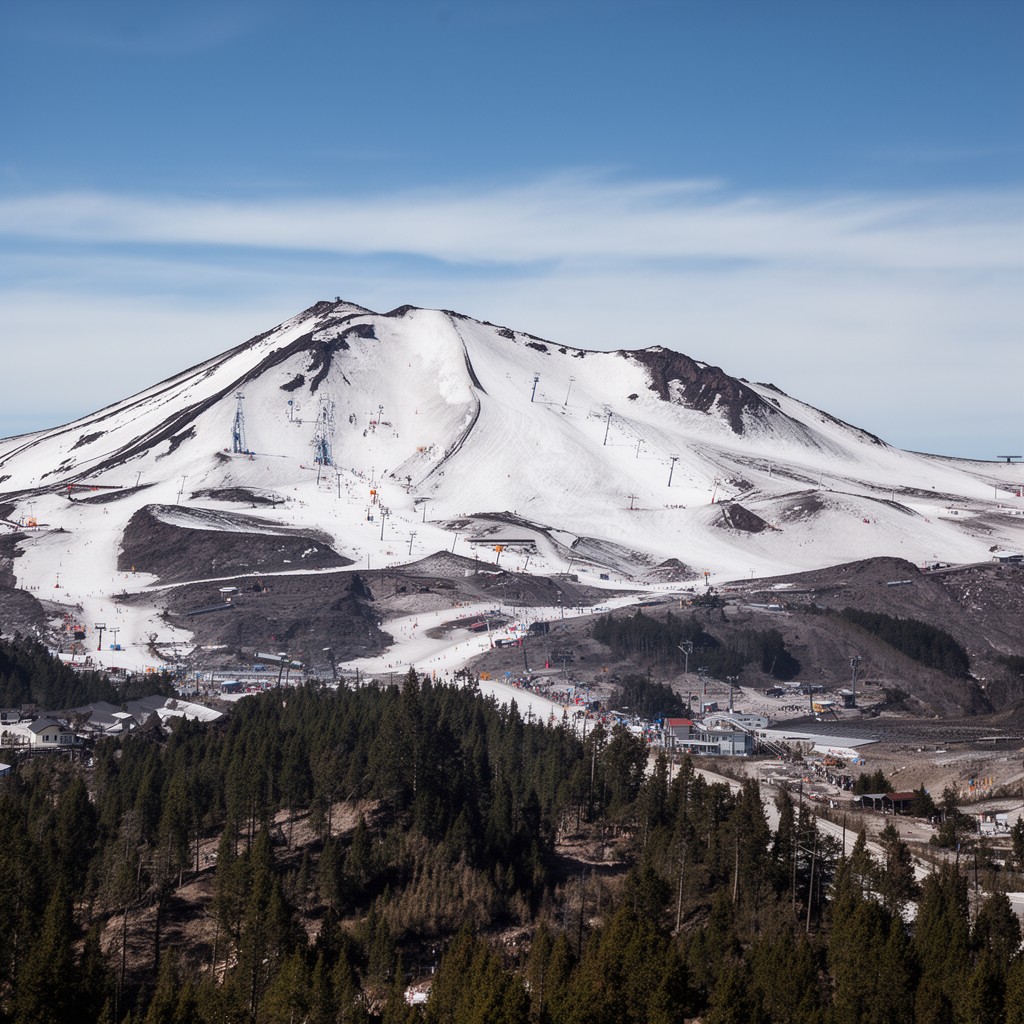 AI-generated illustration of Turoa Ski Area