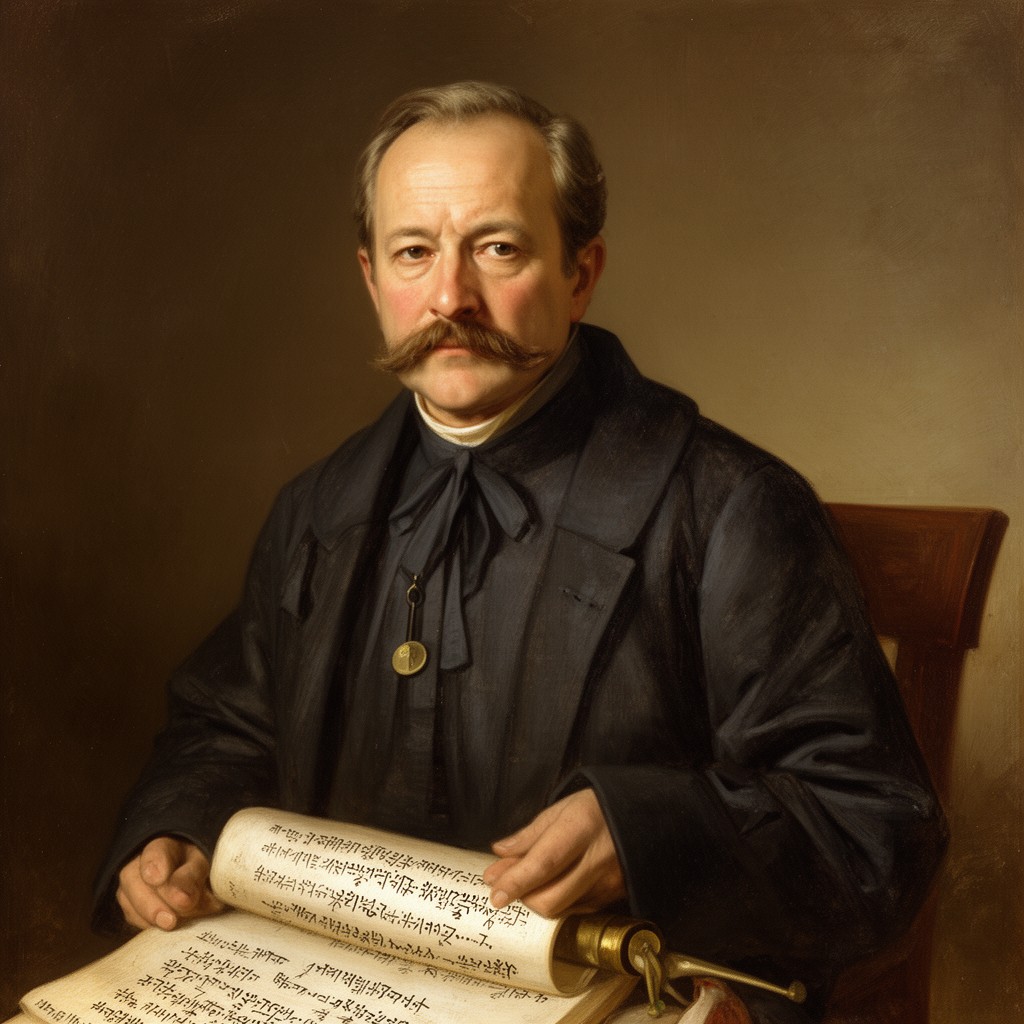 AI-generated illustration of Eugène Eyraud