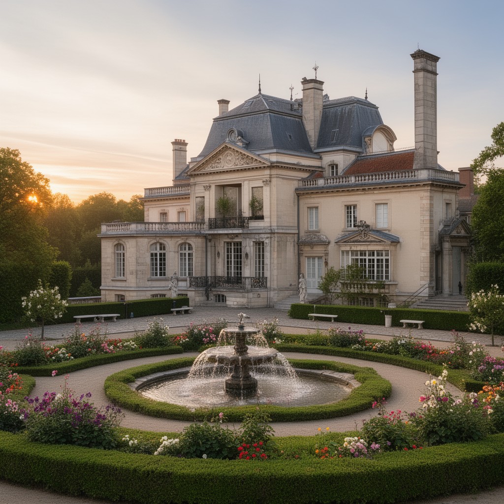 AI-generated illustration of Rueil-Malmaison, France
