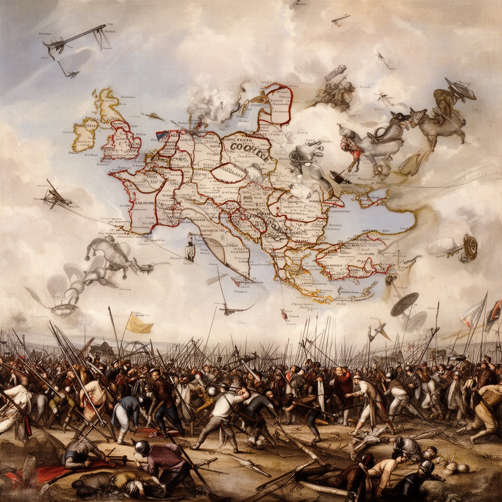 AI-generated illustration of War of the Polish Succession