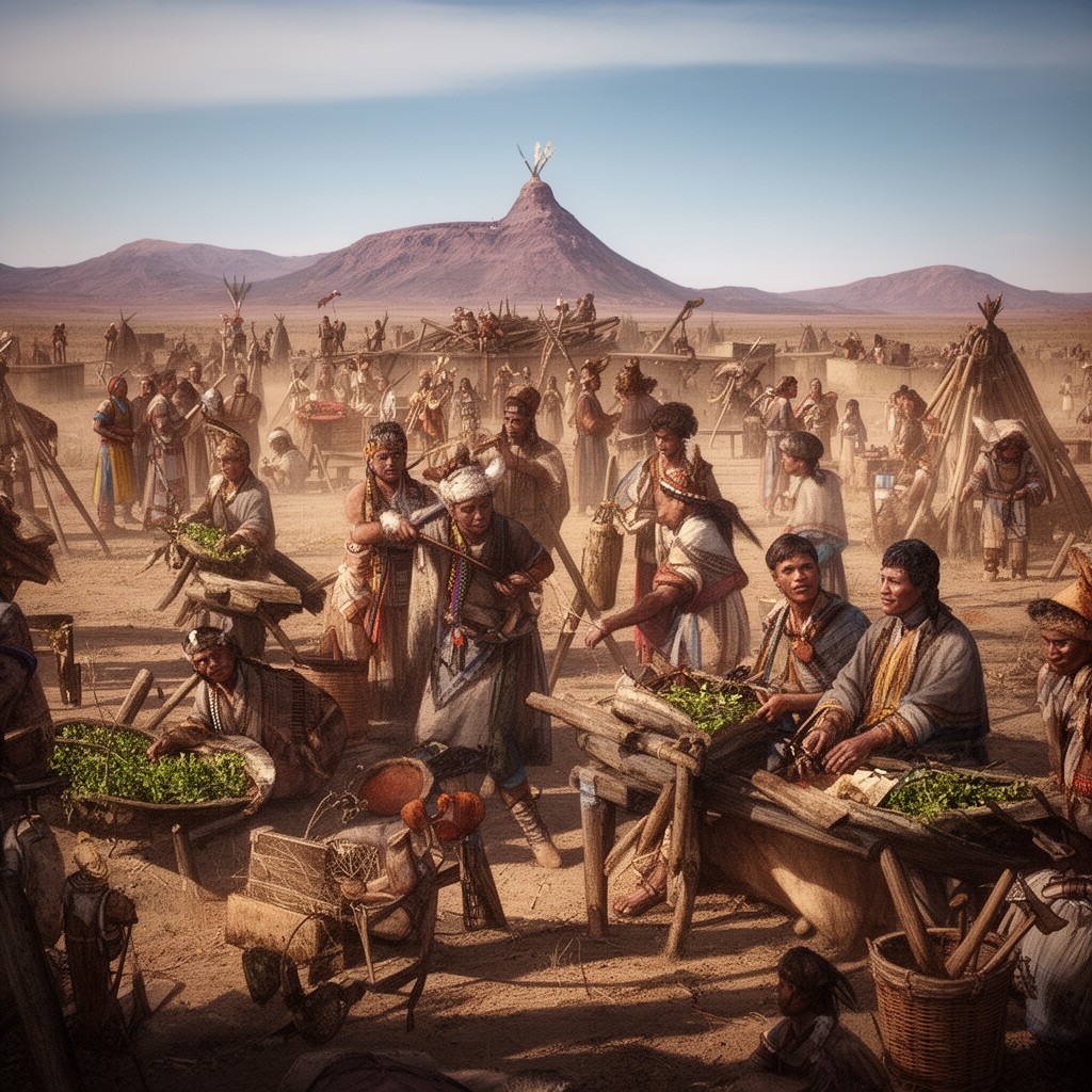 AI-generated illustration of Pima people