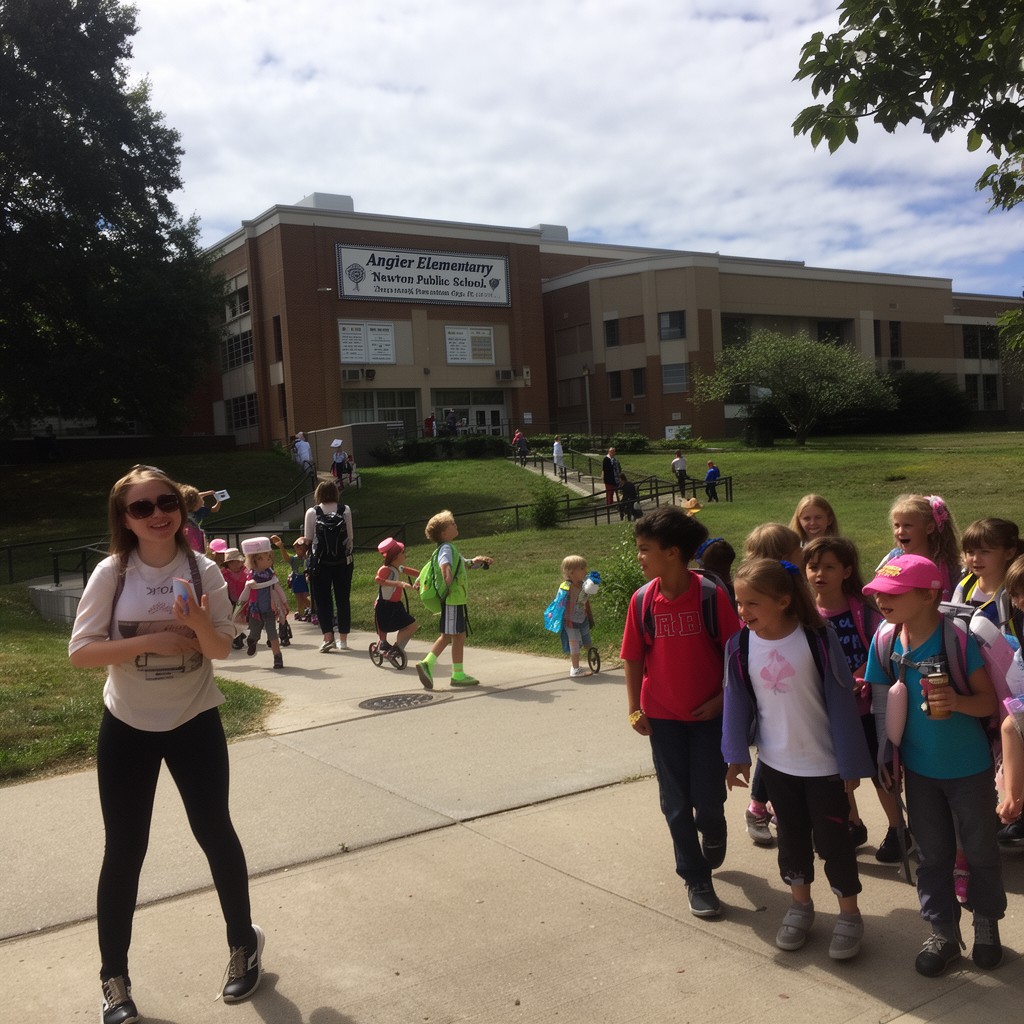 AI-generated illustration of Angier Elementary School