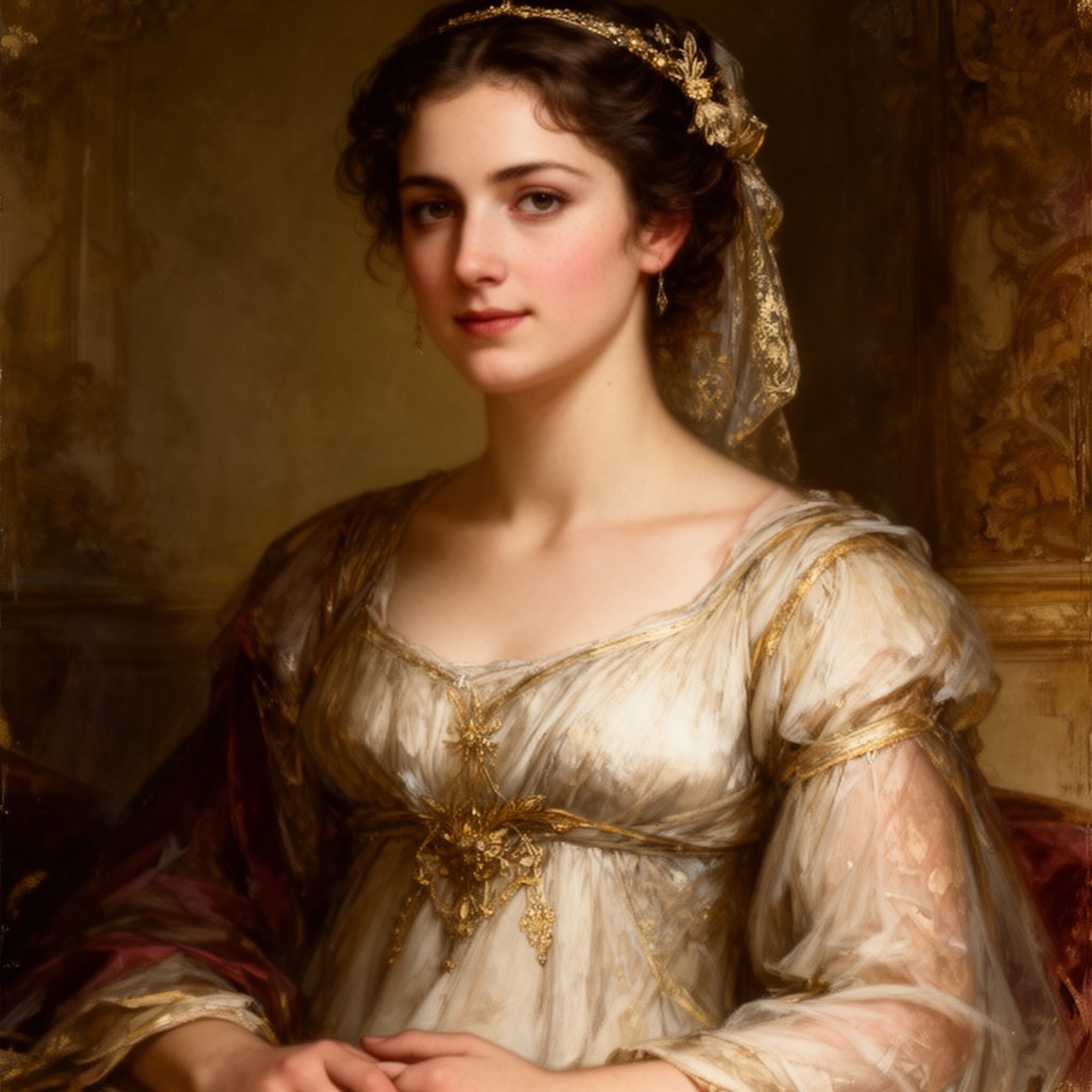 AI-generated illustration of Livia Orestilla