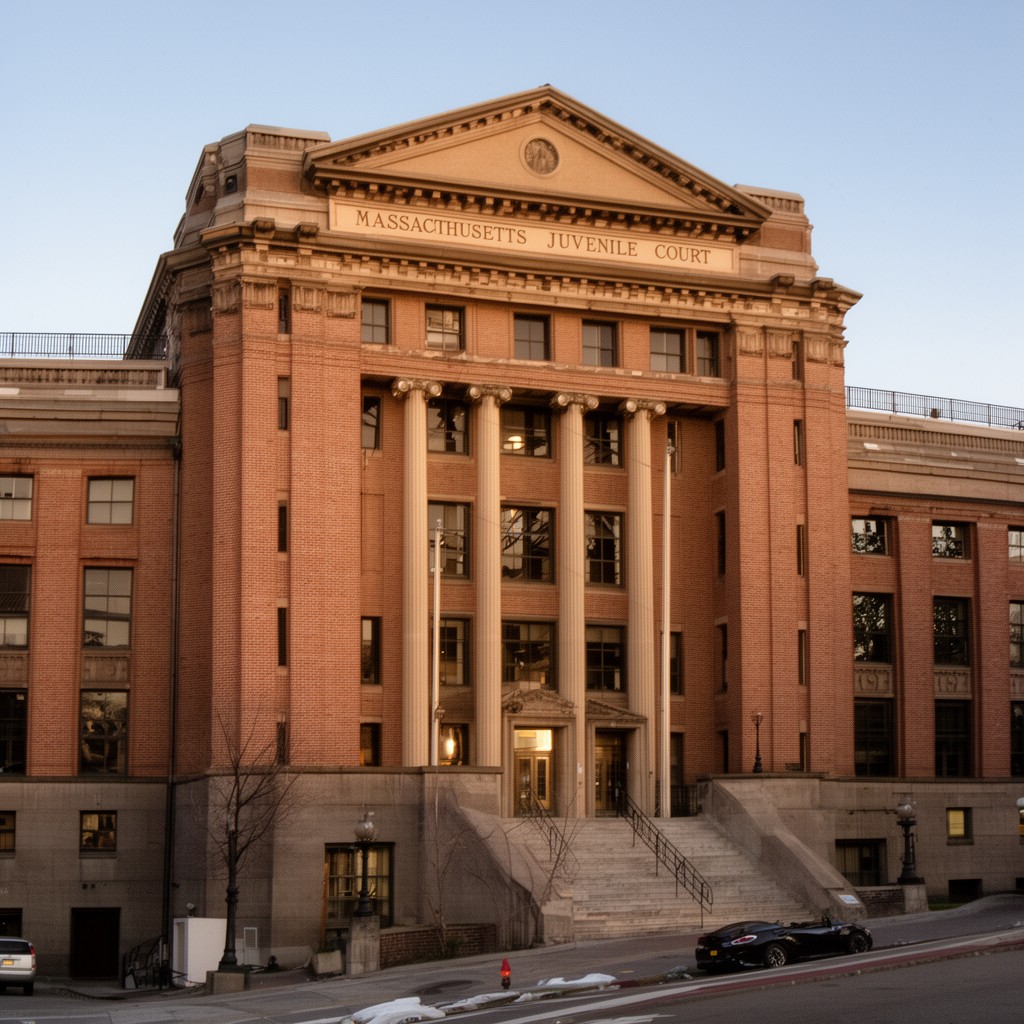 AI-generated illustration of Massachusetts Juvenile Court