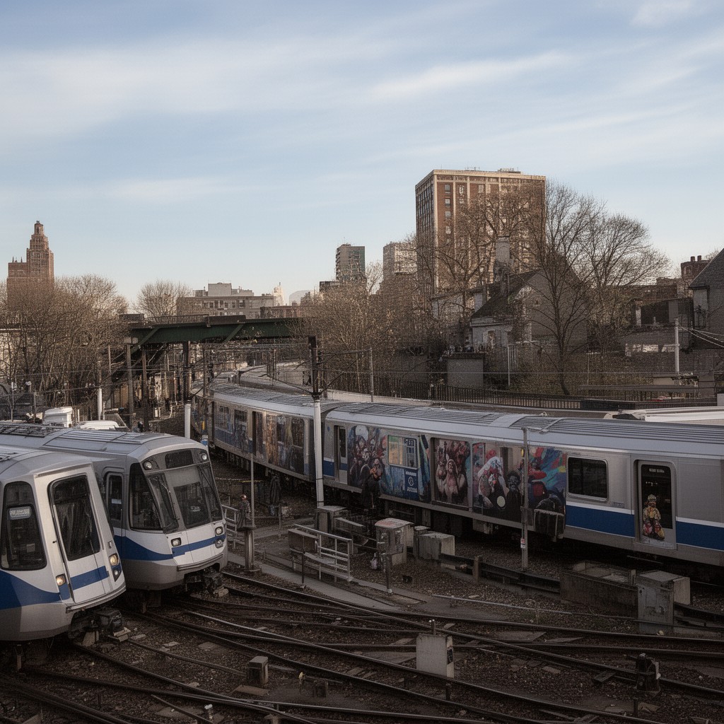 AI-generated illustration of Harlem Line