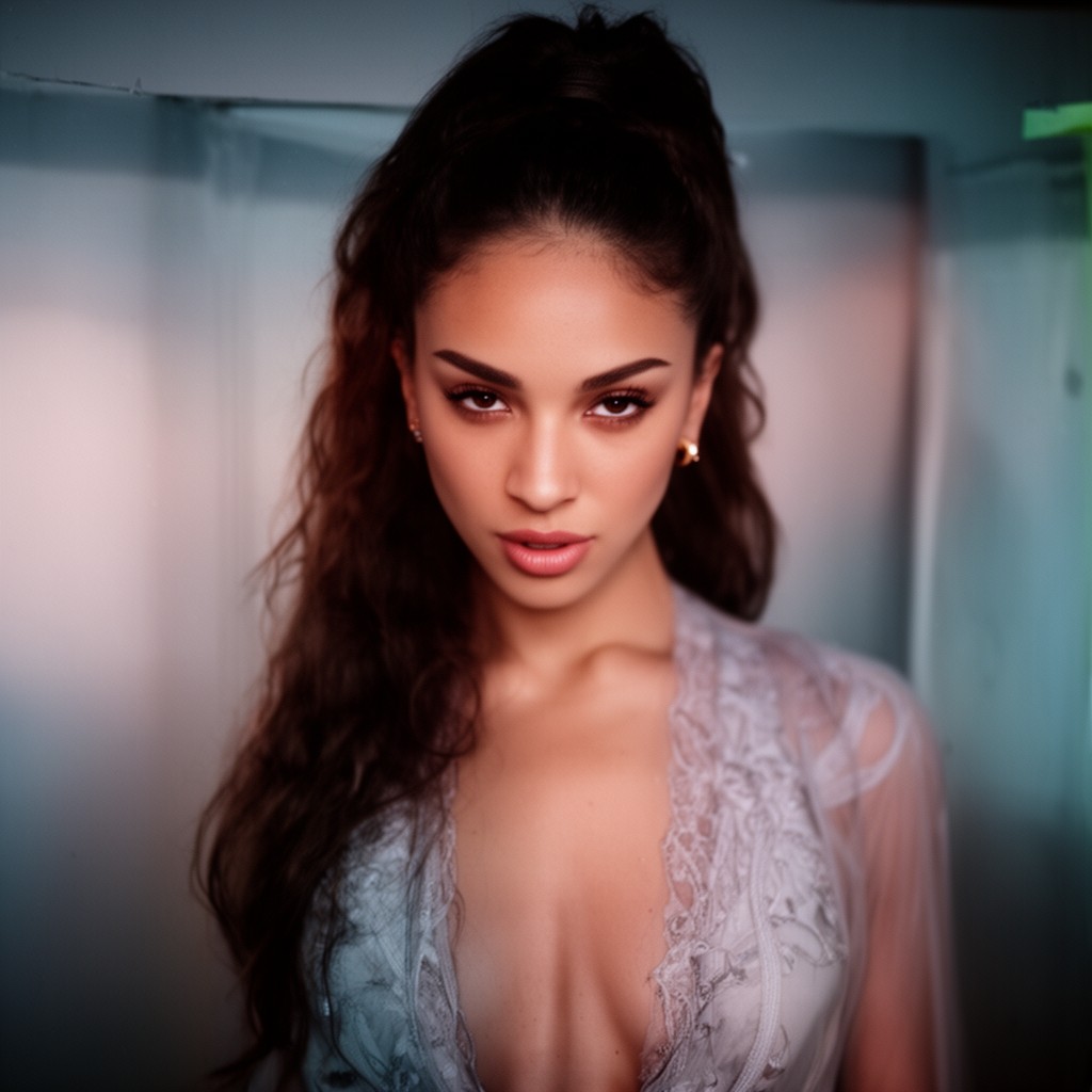 AI-generated illustration of Jhené Aiko