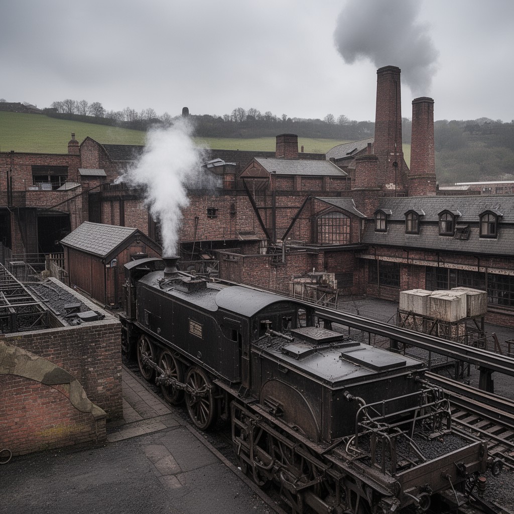 AI-generated illustration of Killingworth Colliery