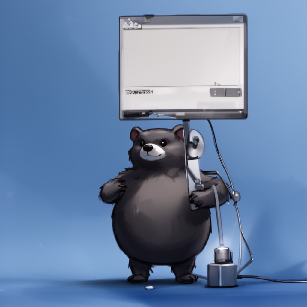 AI-generated illustration of Dropbear SSH