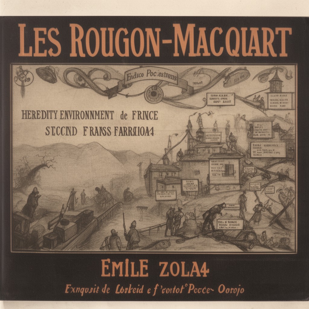 AI-generated illustration of Les Rougon-Macquart