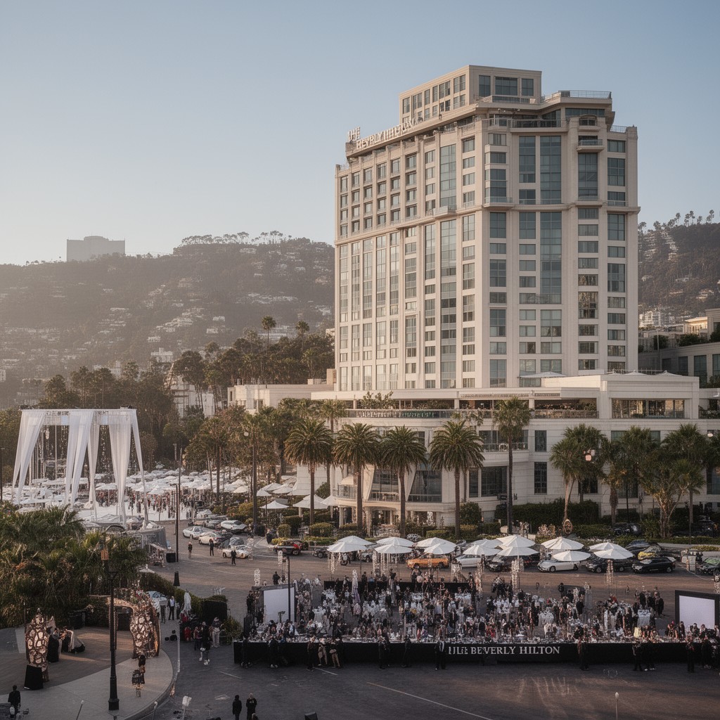 AI-generated illustration of The Beverly Hilton