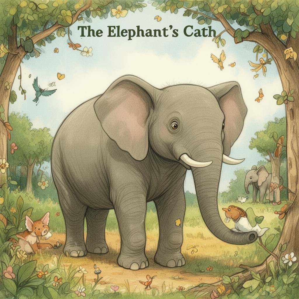 AI-generated illustration of The Elephant’s Child by Rudyard Kipling