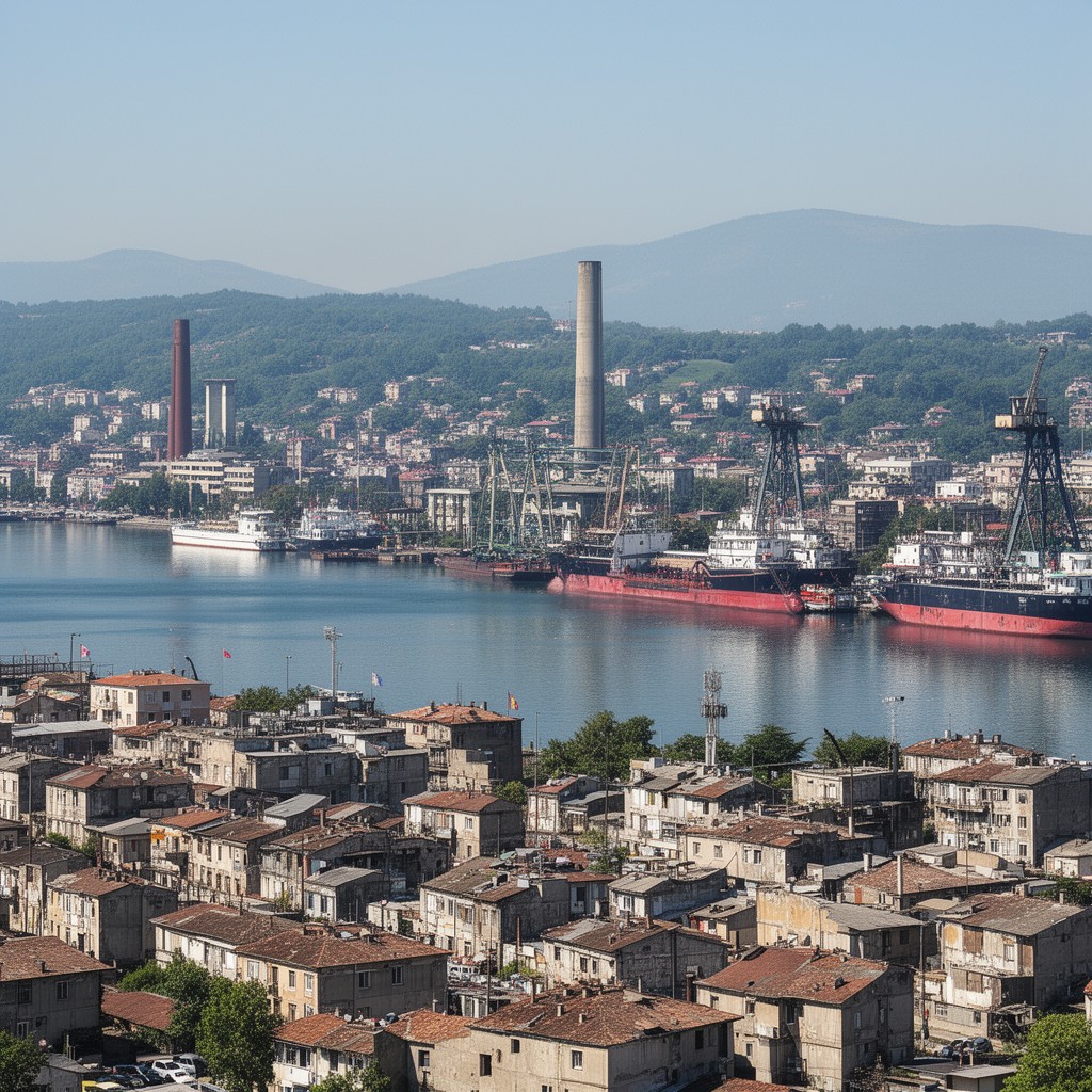 AI-generated illustration of Galați