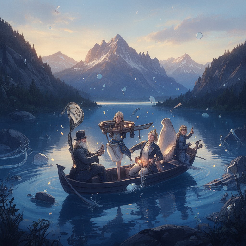 AI-generated illustration of The Blue Danube