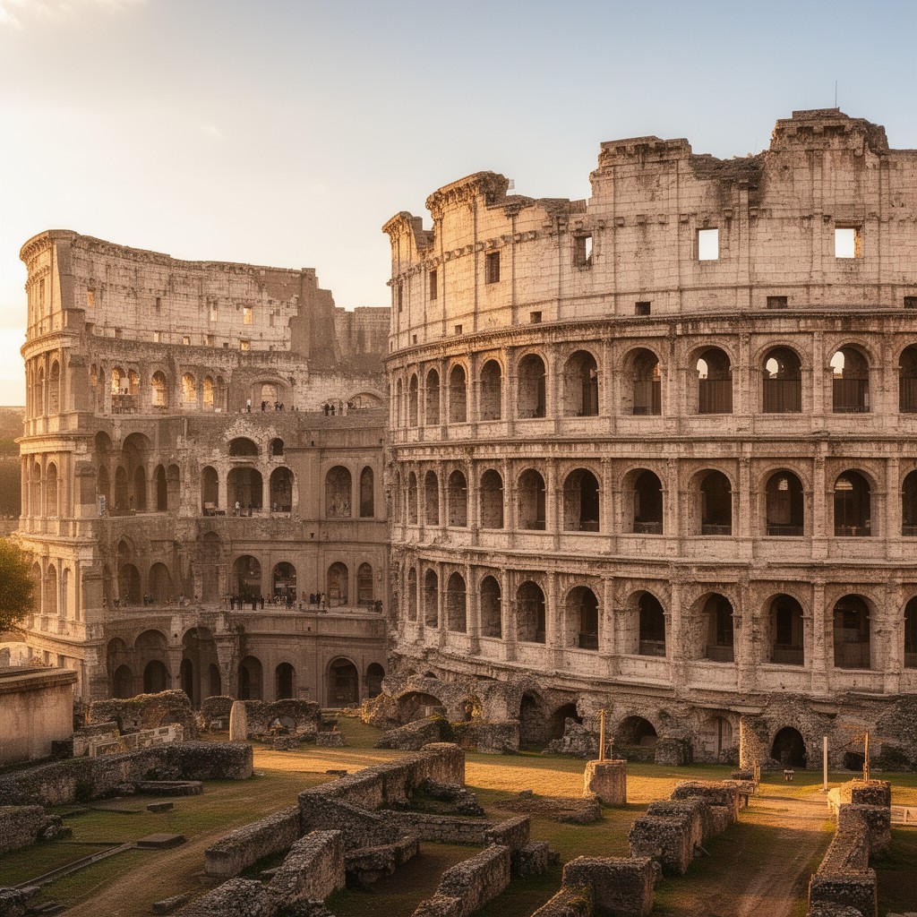 AI-generated illustration of Flavian dynasty