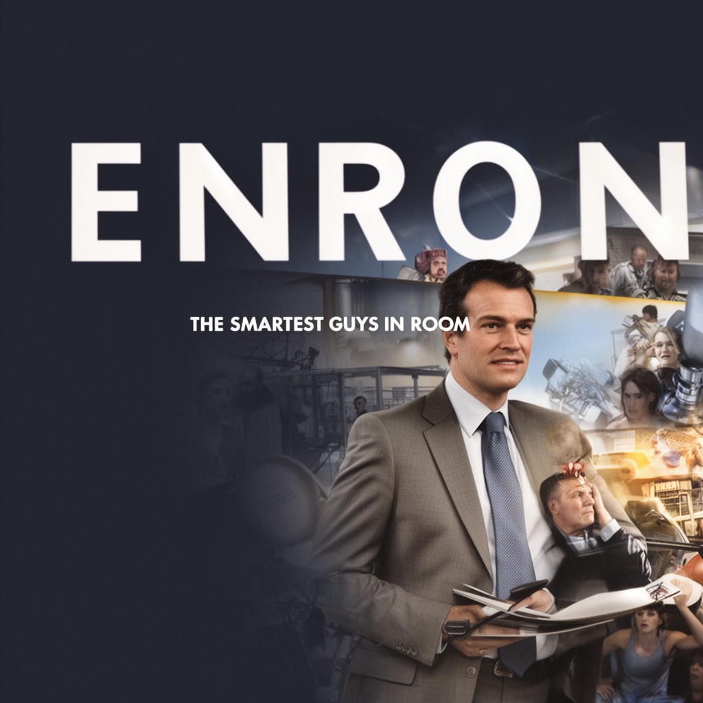 AI-generated illustration of Enron: The Smartest Guys in the Room