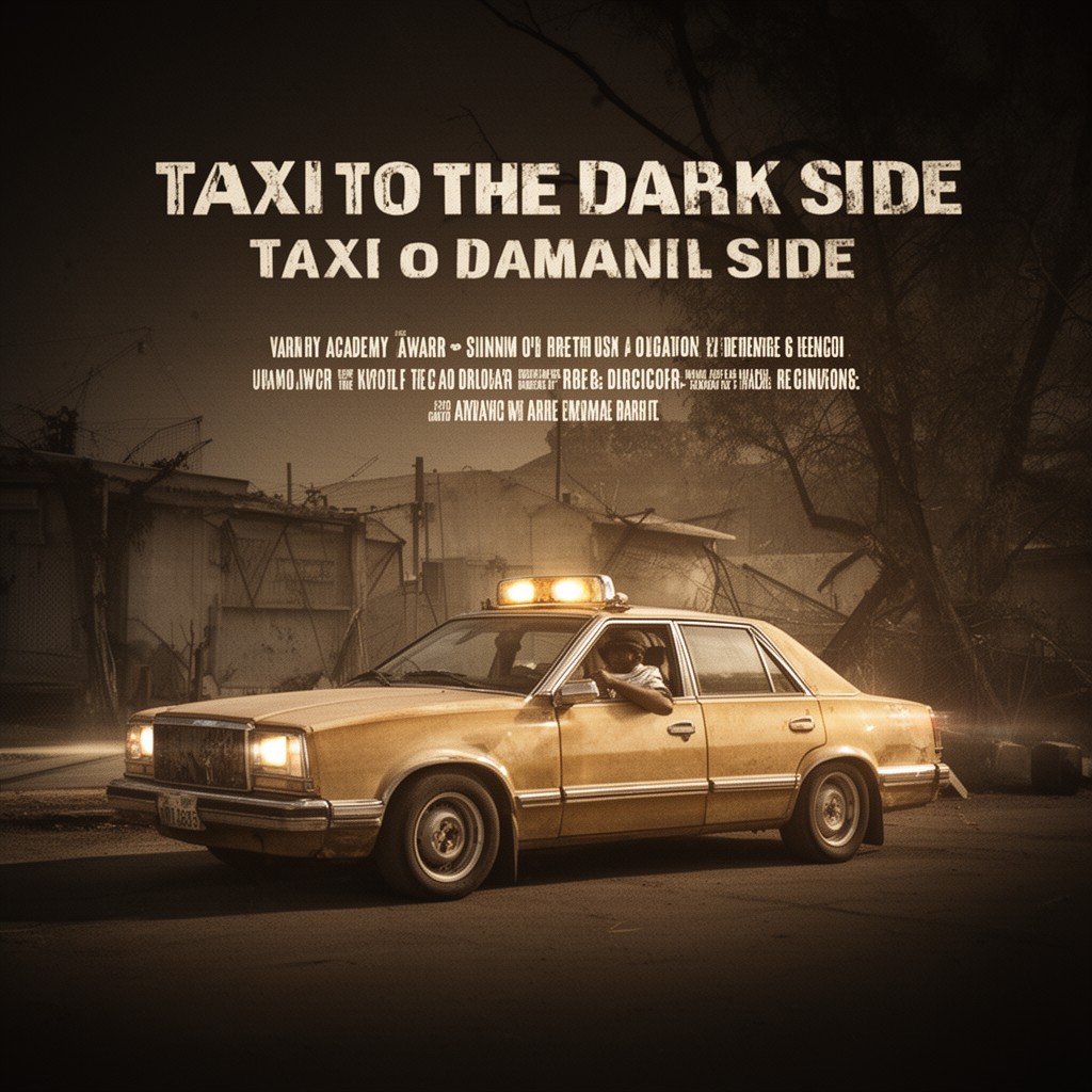 AI-generated illustration of Taxi to the Dark Side