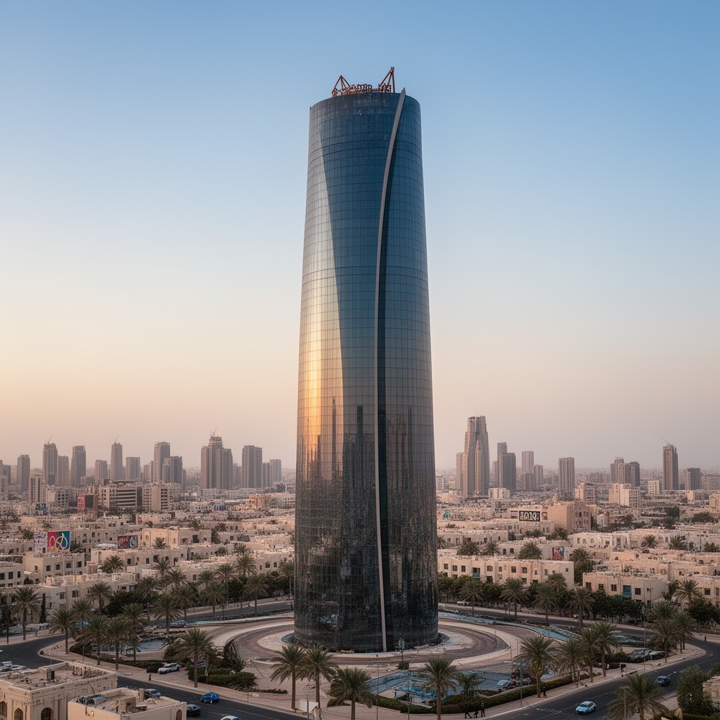 AI-generated illustration of Aspire Tower