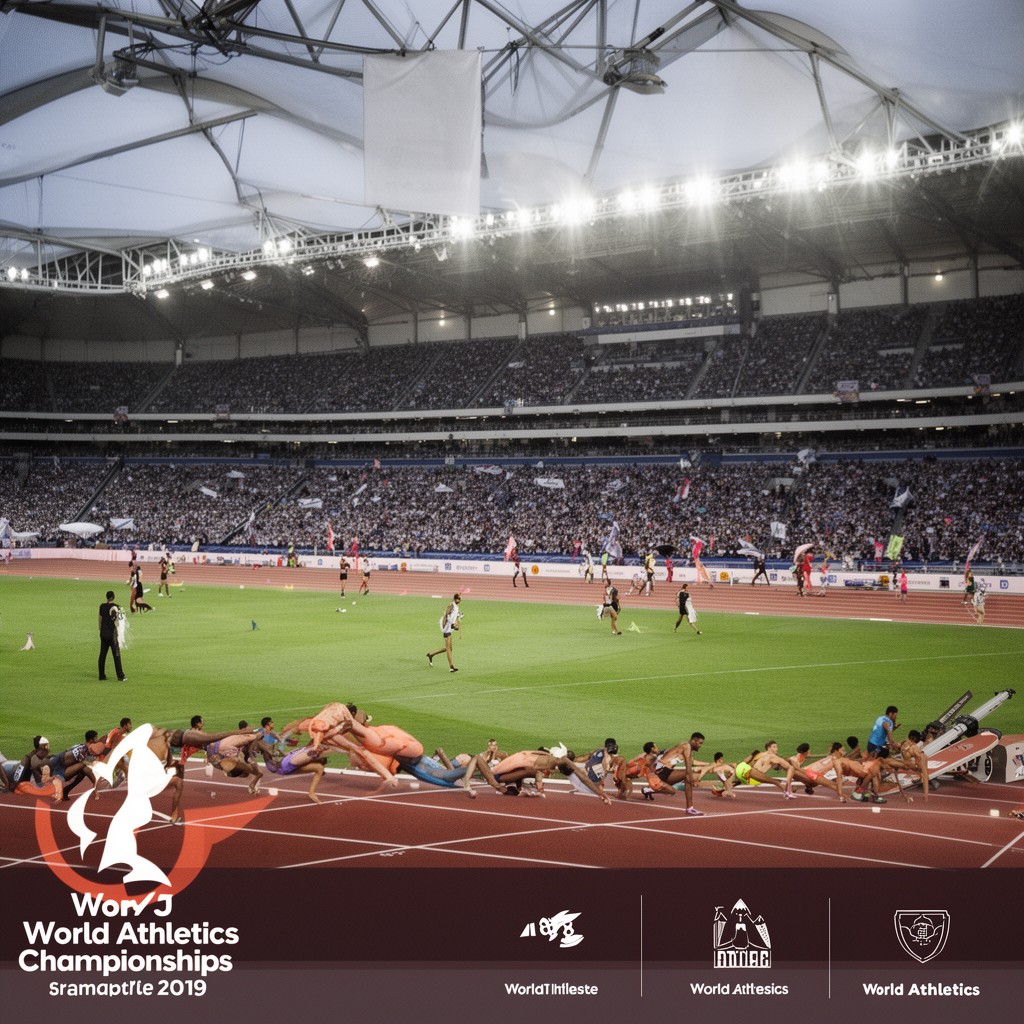 AI-generated illustration of World Athletics Championships 2019