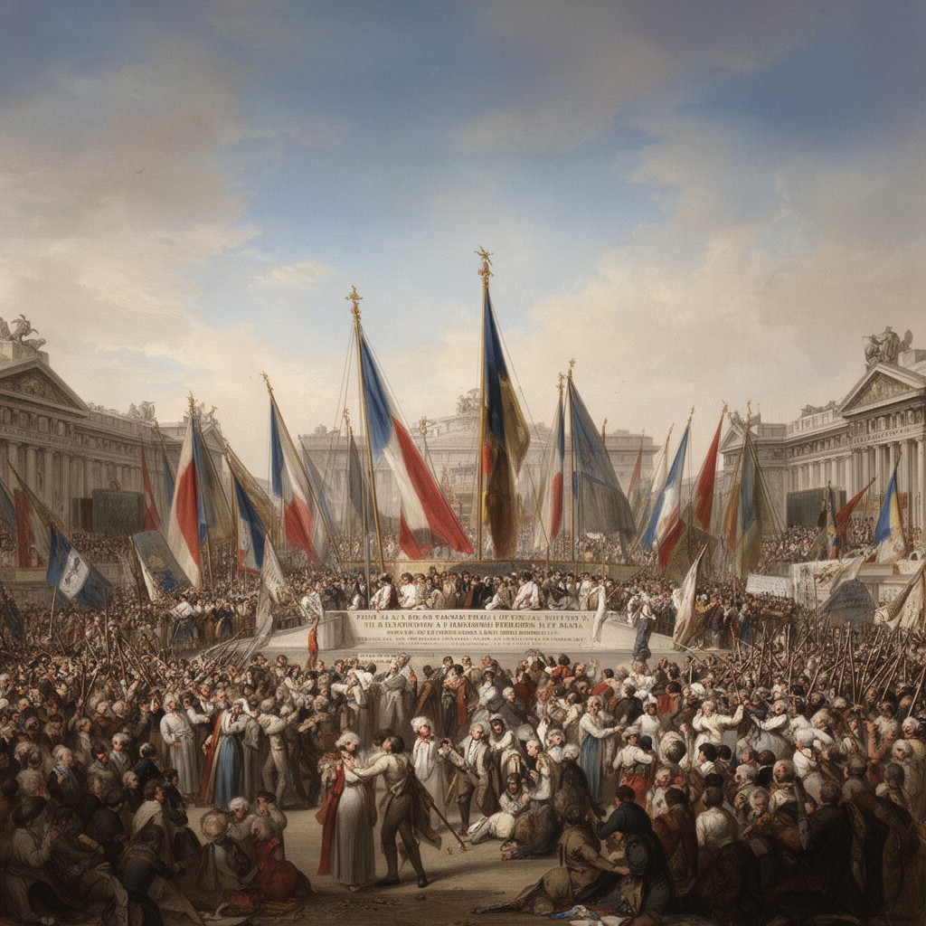 AI-generated illustration of Fête de la Fédération