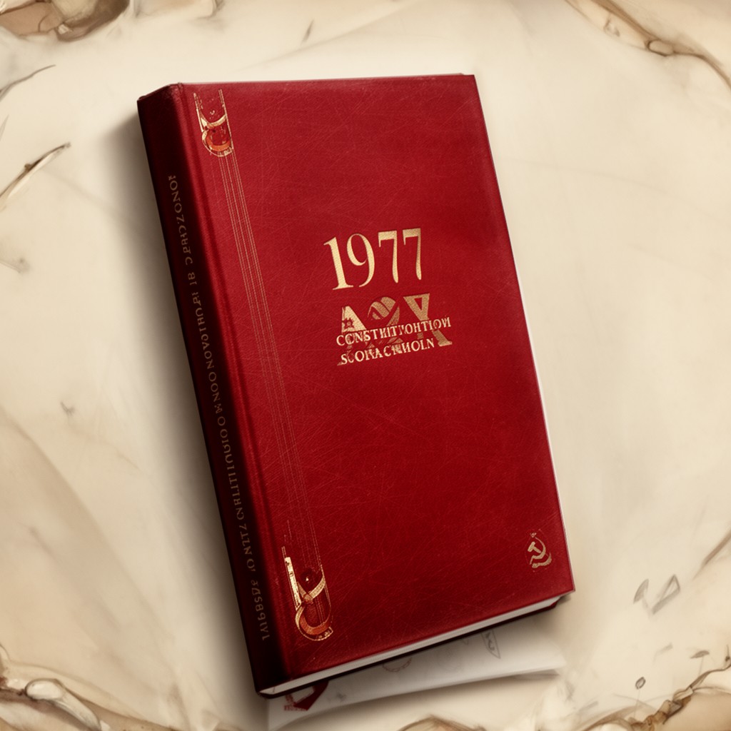 AI-generated illustration of 1977 Constitution of the Soviet Union