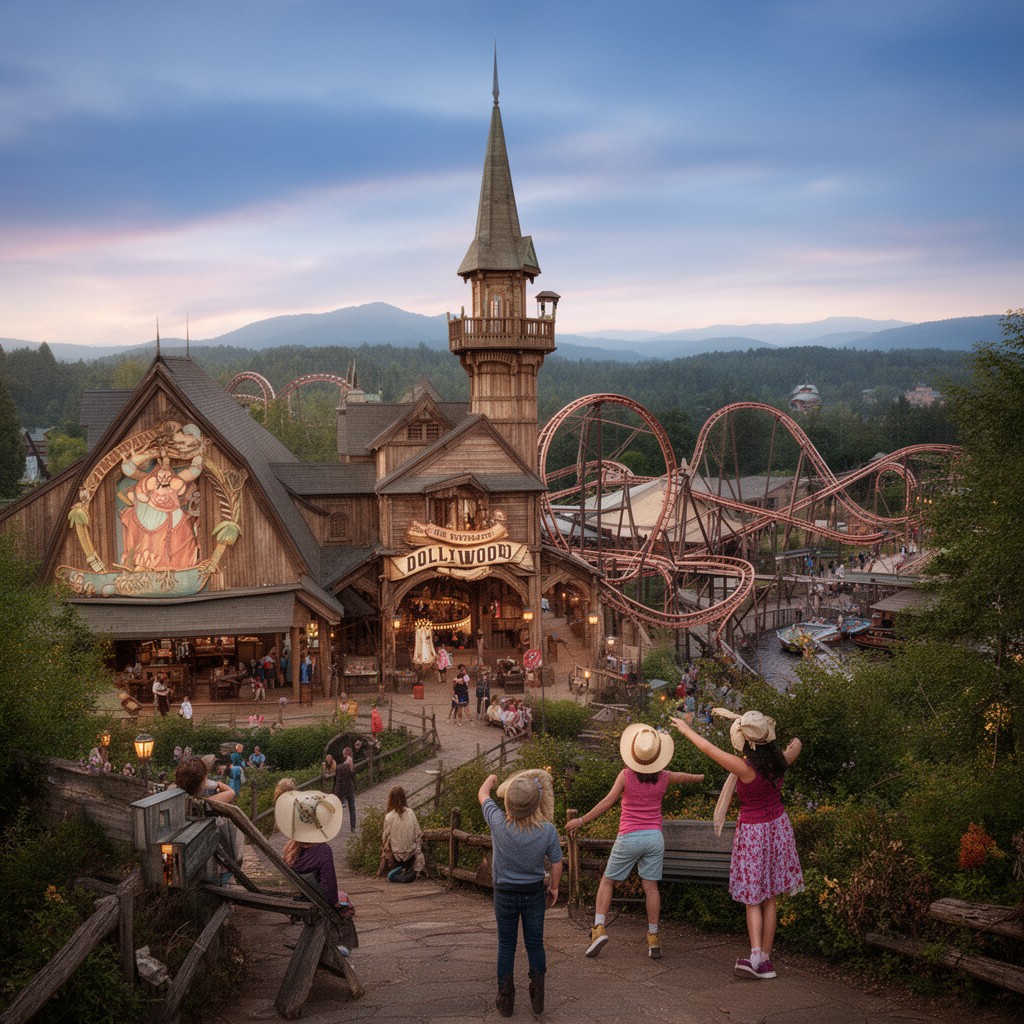 AI-generated illustration of Dollywood