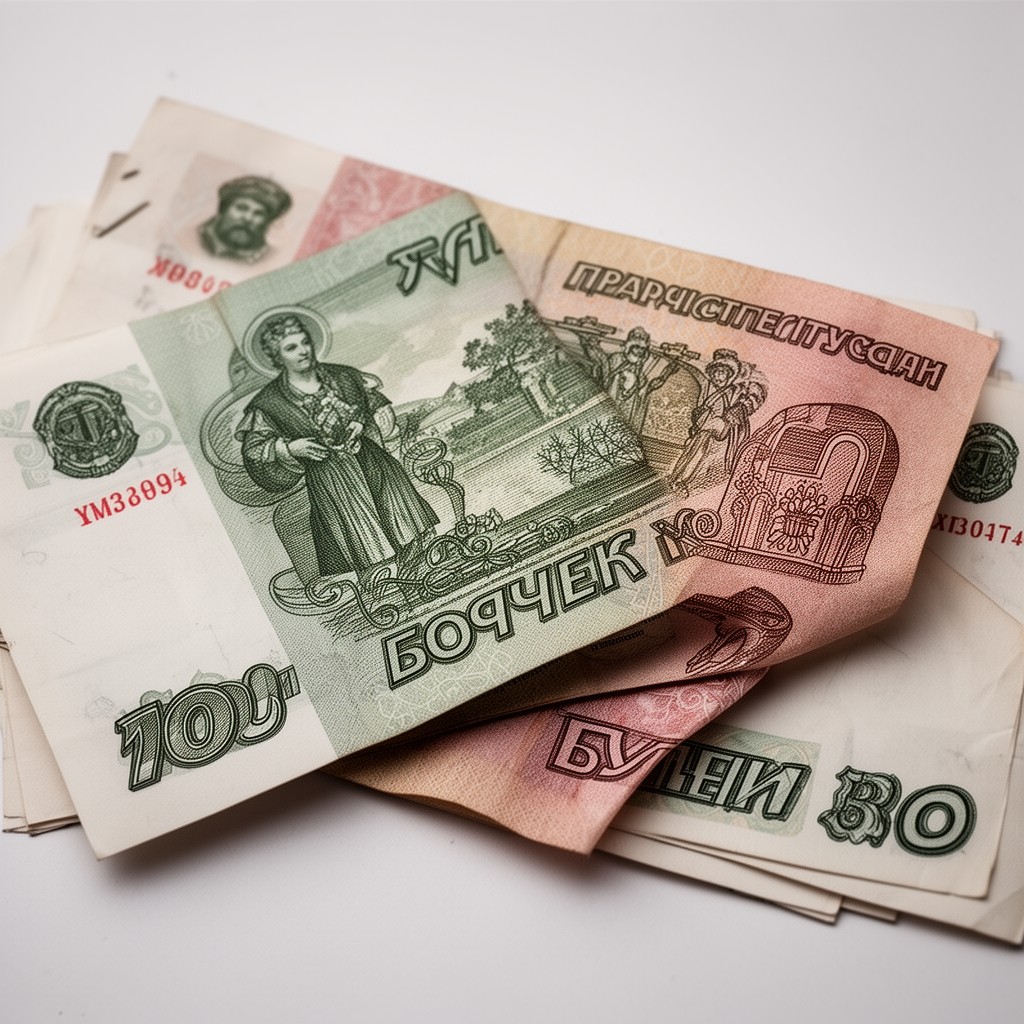 AI-generated illustration of Belarusian ruble