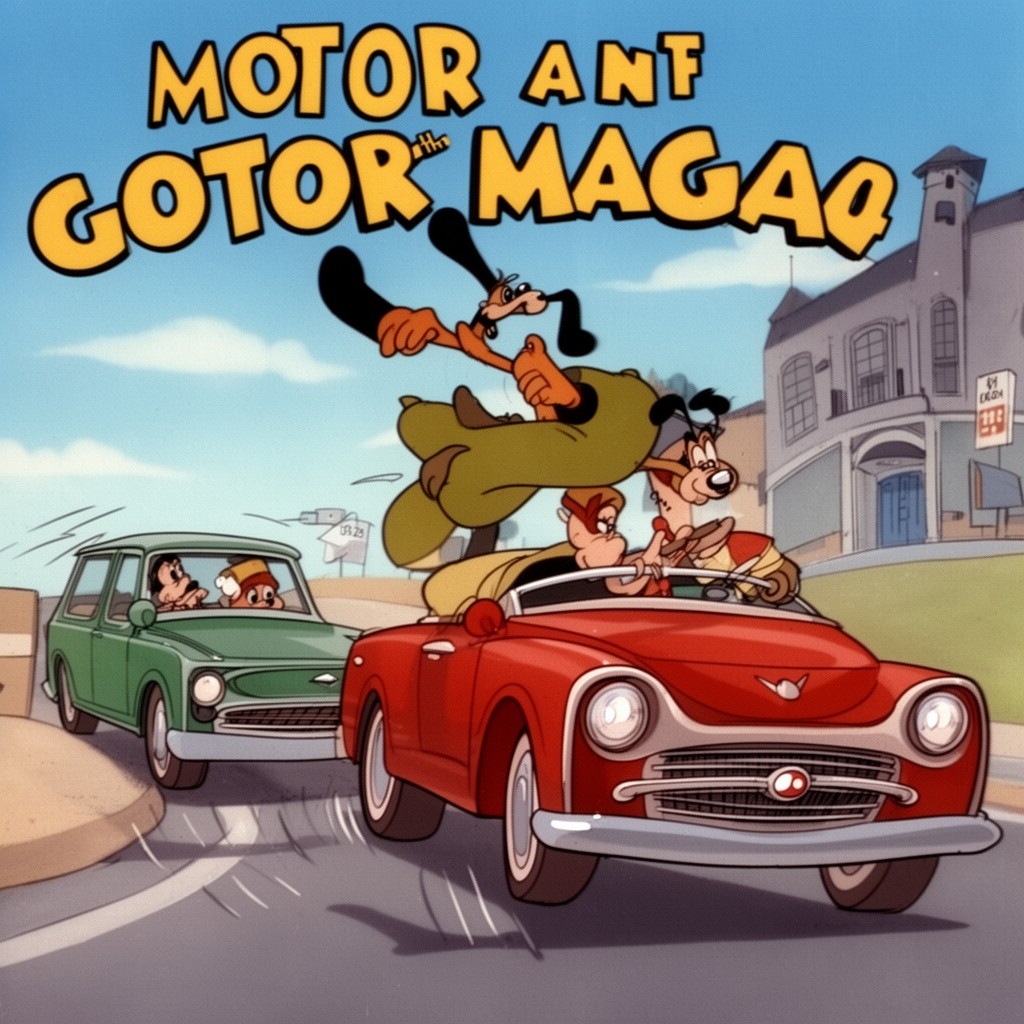 AI-generated illustration of Motor Mania