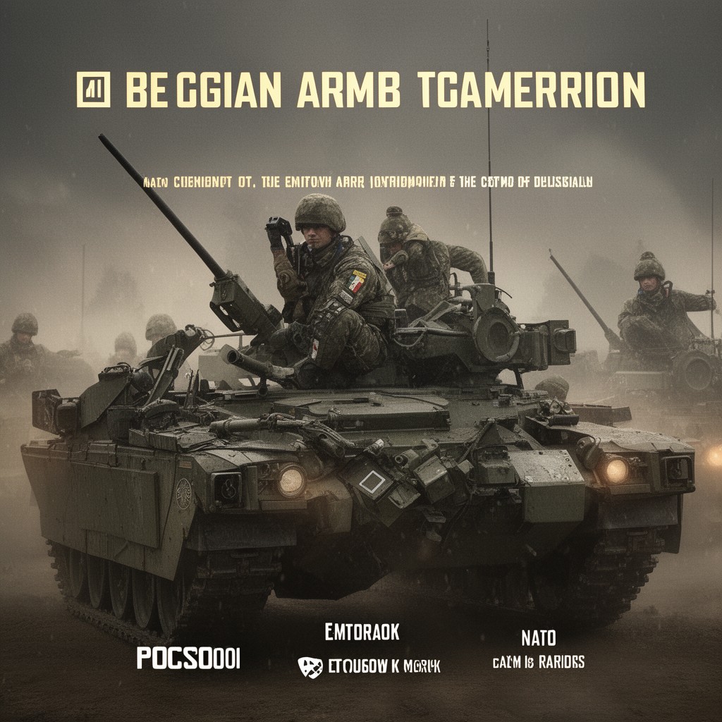 AI-generated illustration of Belgian Armed Forces