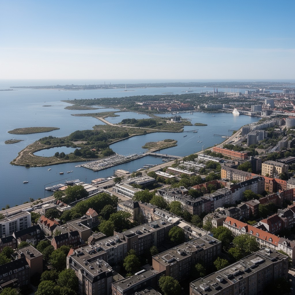 AI-generated illustration of Amager Island