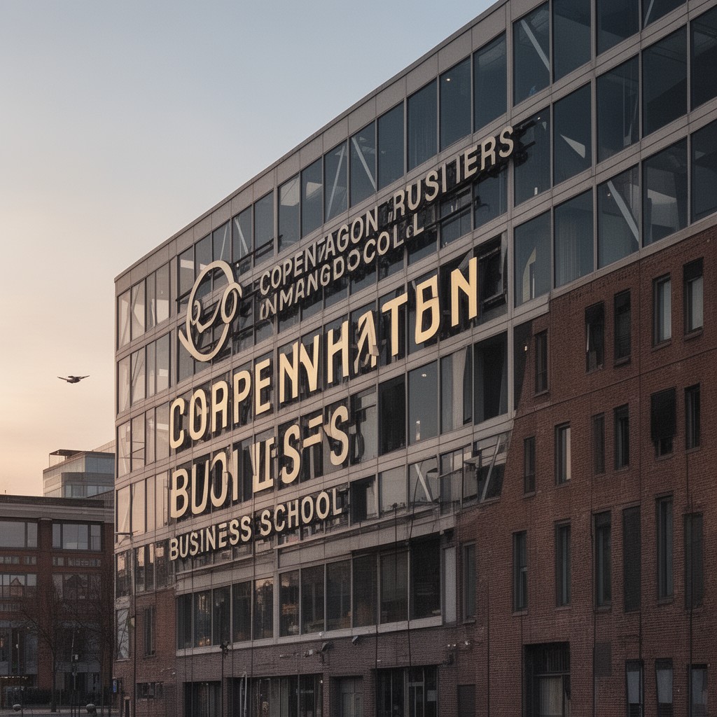 AI-generated illustration of Copenhagen Business School